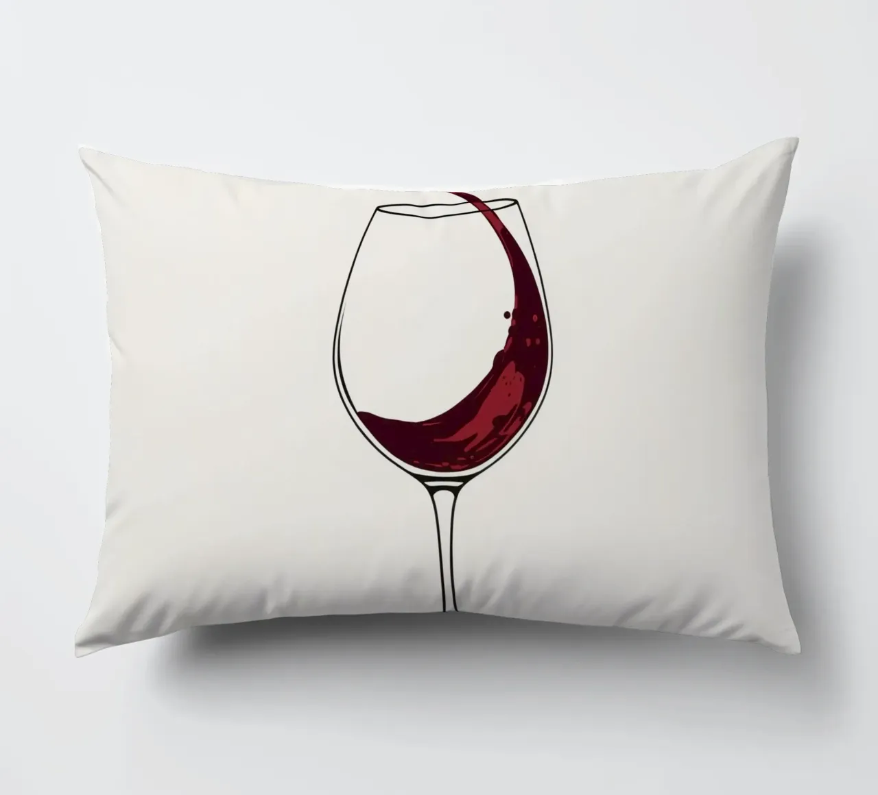 Red wine being poured into a glass with splashes captured decorative cushion by DesignDoodle
