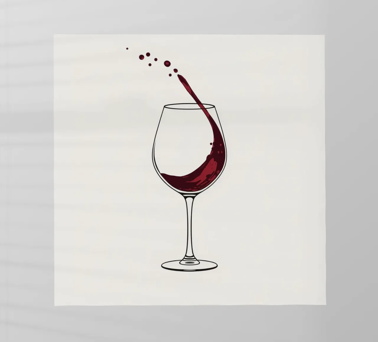 Red wine being poured into a glass with splashes captured backlit film by DesignDoodle
