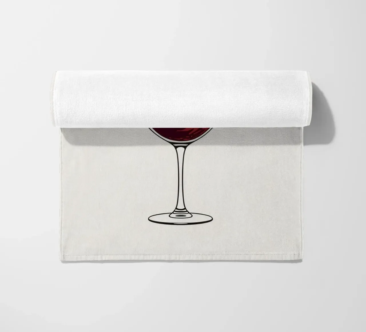 Red wine being poured into a glass with splashes captured beach towel by DesignDoodle