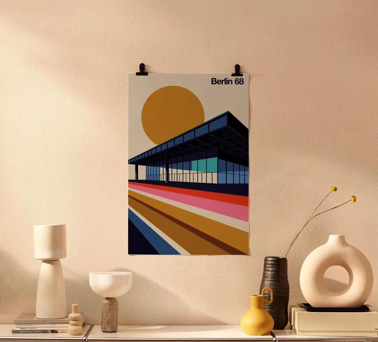Berlin 68 poster by Bo Lundberg