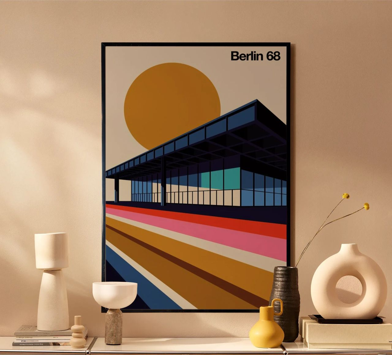Berlin 68 poster by Bo Lundberg