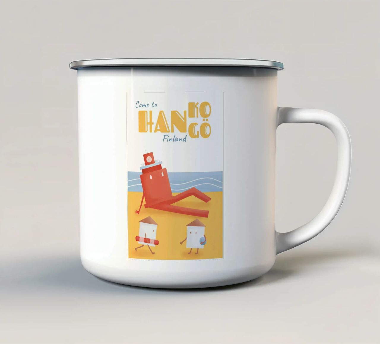 Spiaggia Hanko-Hangö tazza in smalto da Mark shop