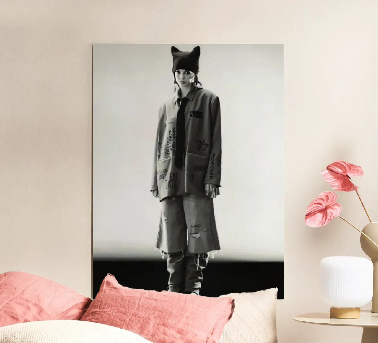 Retrato de moda atrevido en escala de grises hahnemühle de Vintage explorer