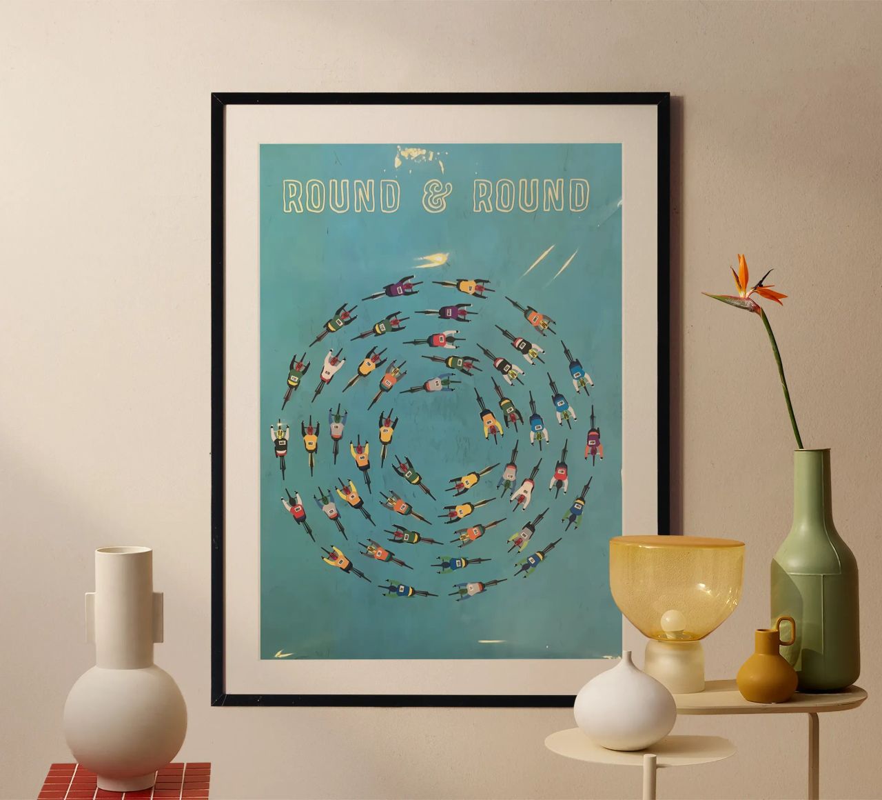 Cycling Bike Riding poster by Mark shop