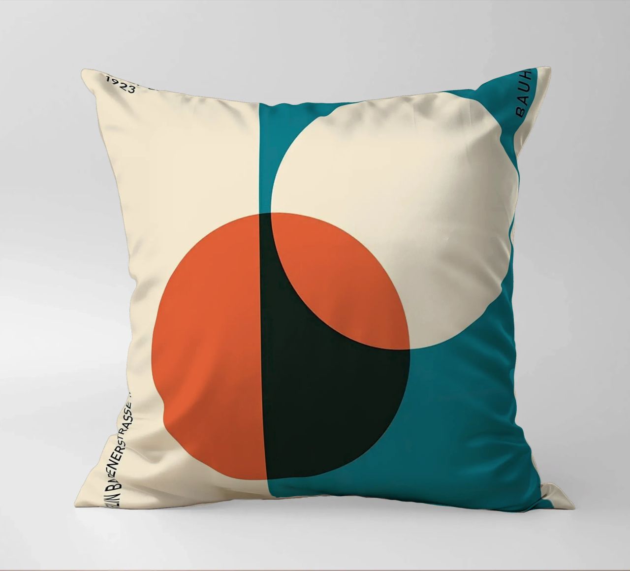 geometric-shapes circles rectangle decorative cushion by Bacsic design