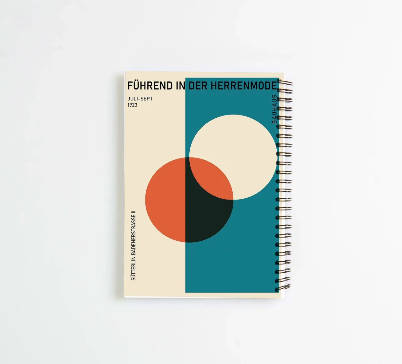 formas geométricas círculos rectángulo cuaderno de espiral de Bacsic design