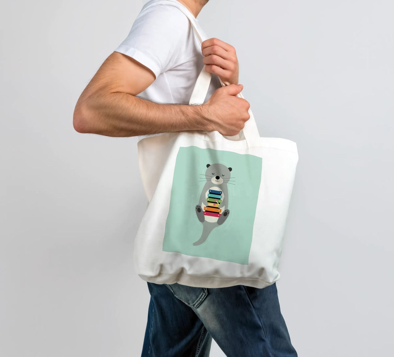 Essere orgogliosi borsa in juta da Andy Westface