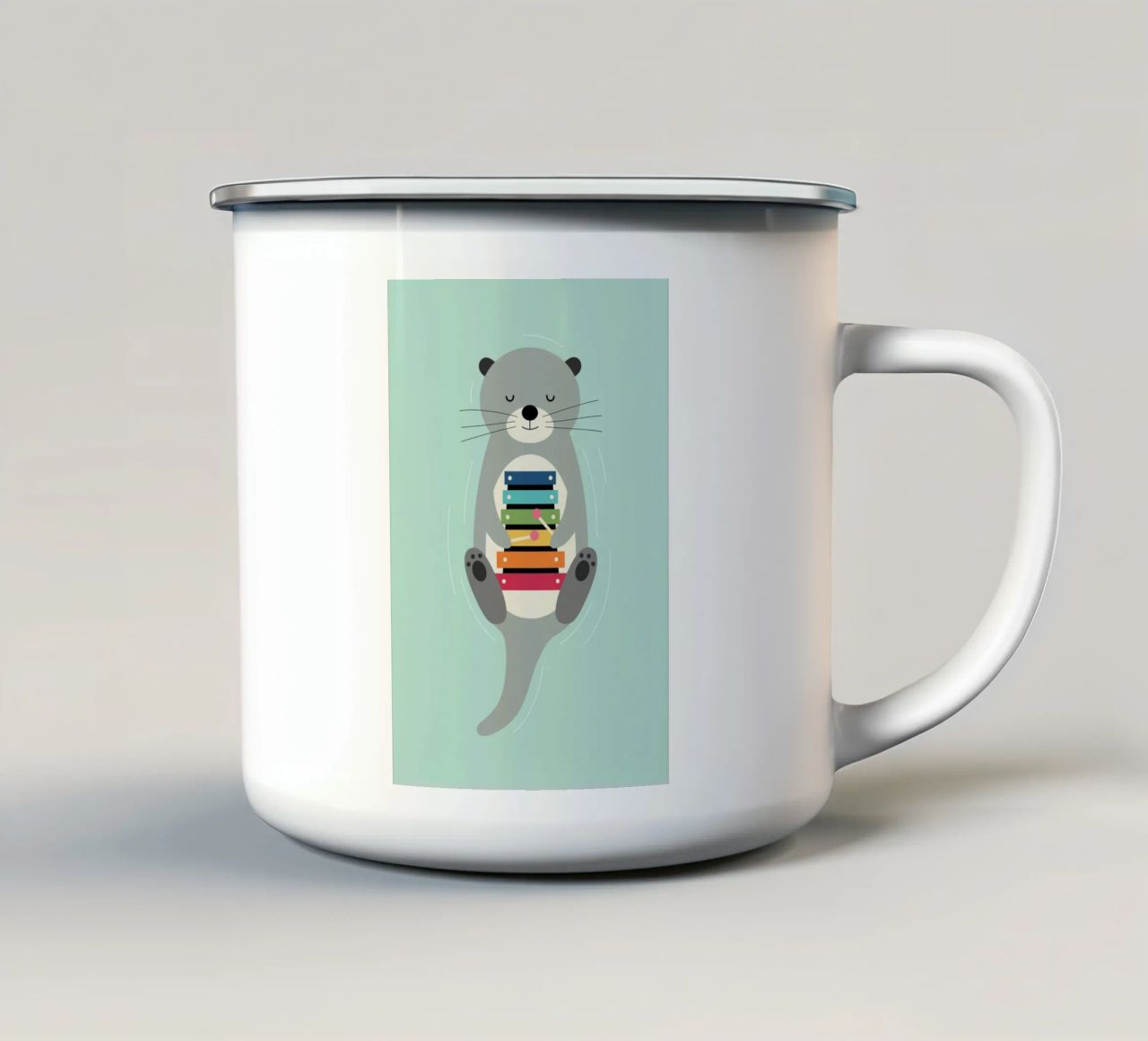 Essere orgogliosi tazza in smalto da Andy Westface