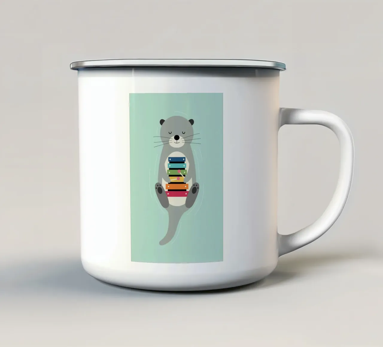 Ser Orgullo taza de esmalte de Andy Westface