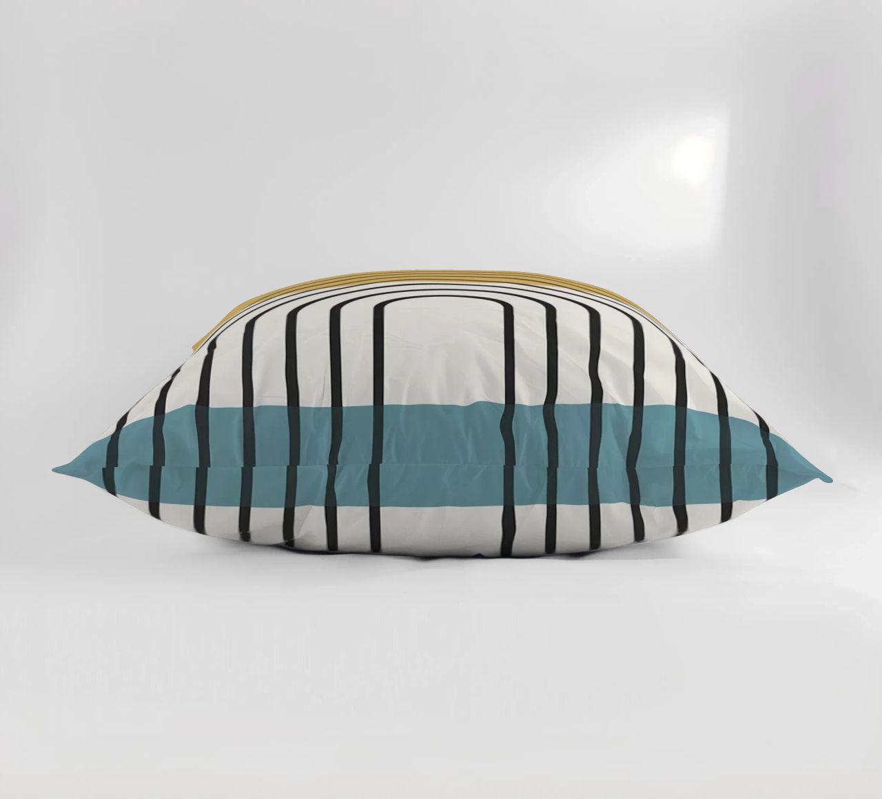 sole arcobaleno linee curve cuscino da Matthew W Smith