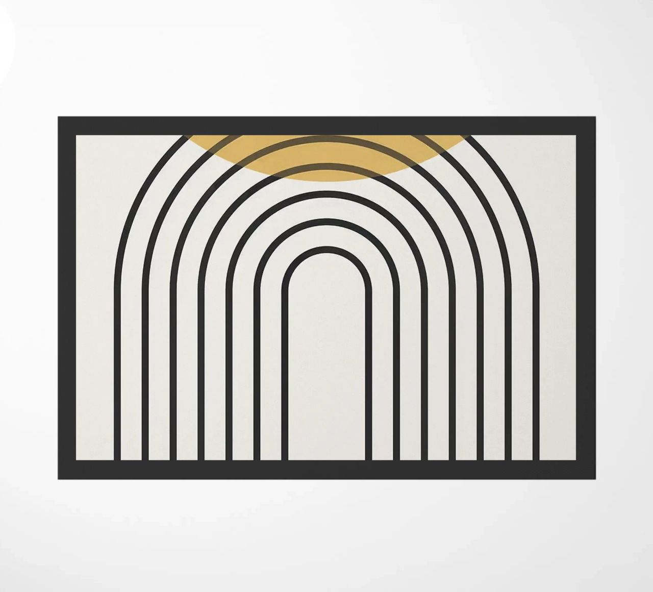 sole arcobaleno linee curve zerbino da Matthew W Smith