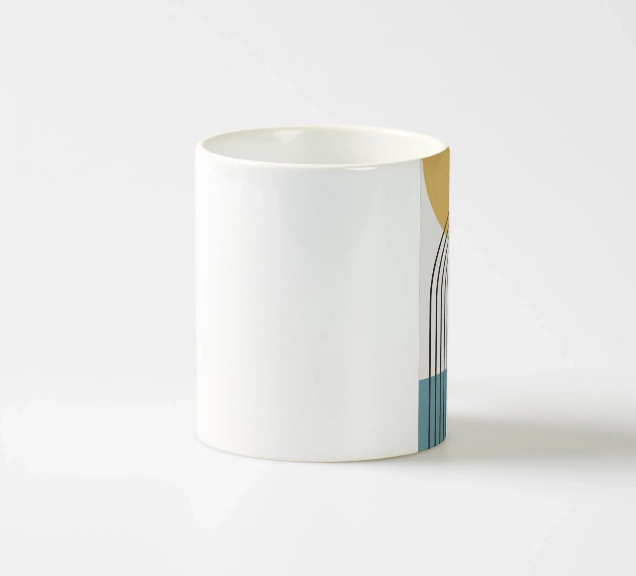 sole arcobaleno linee curve tazza in ceramica da Matthew W Smith