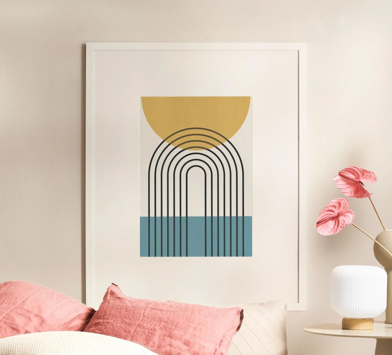 sole arcobaleno linee curve carta hahnemühle da Matthew W Smith