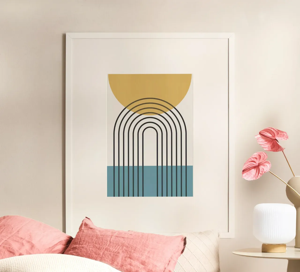 sole arcobaleno linee curve carta hahnemühle da Matthew W Smith