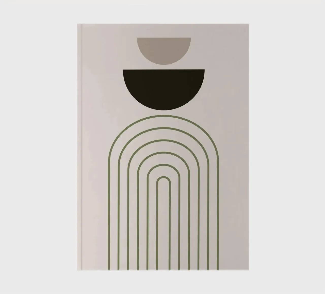 semi-circles arched-line-patterns notebook by Matthew W Smith