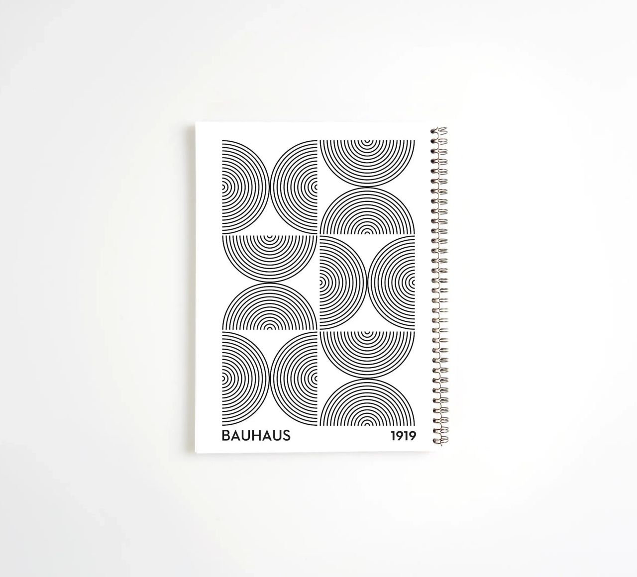 circles concentric patterns geometry spiral notebook by Bacsic design