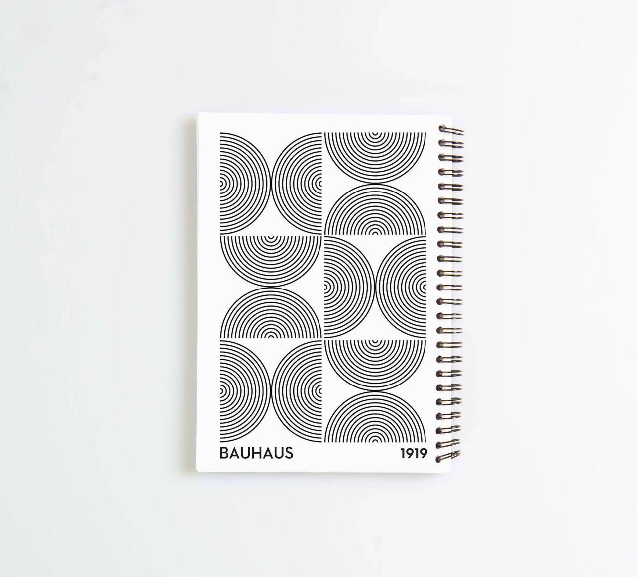 circles concentric patterns geometry spiral notebook by Bacsic design