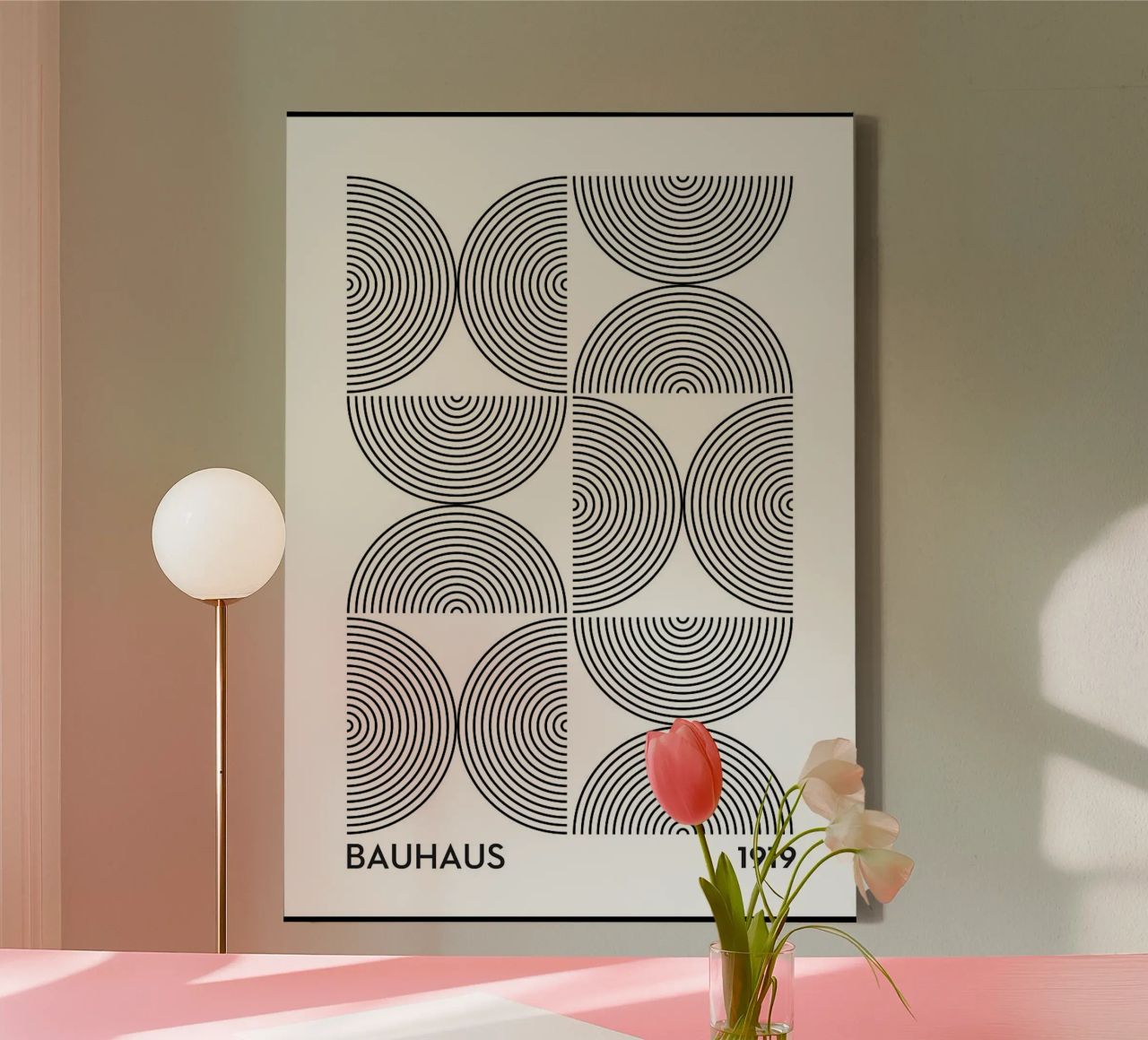 circles concentric patterns geometry canvas by Bacsic design