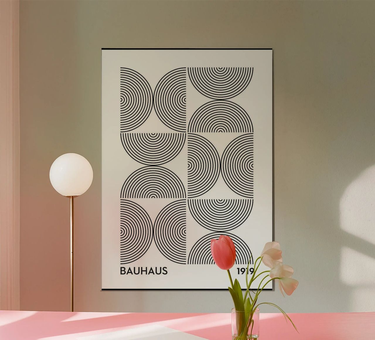 circles concentric patterns geometry poster by Bacsic design