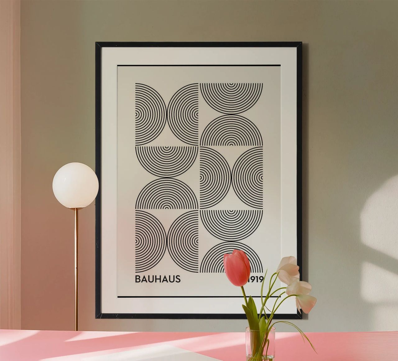 circles concentric patterns geometry poster by Bacsic design