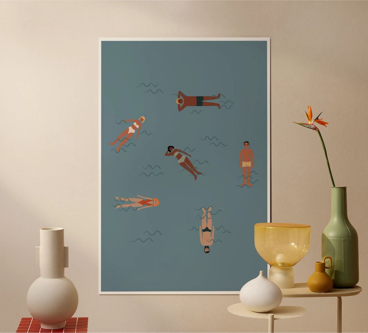 Schwimmer Poster von Mark shop