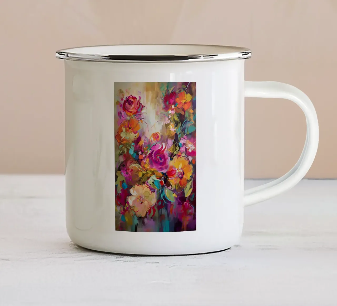 Arte da parete di Imagine tazza in smalto da Imagine