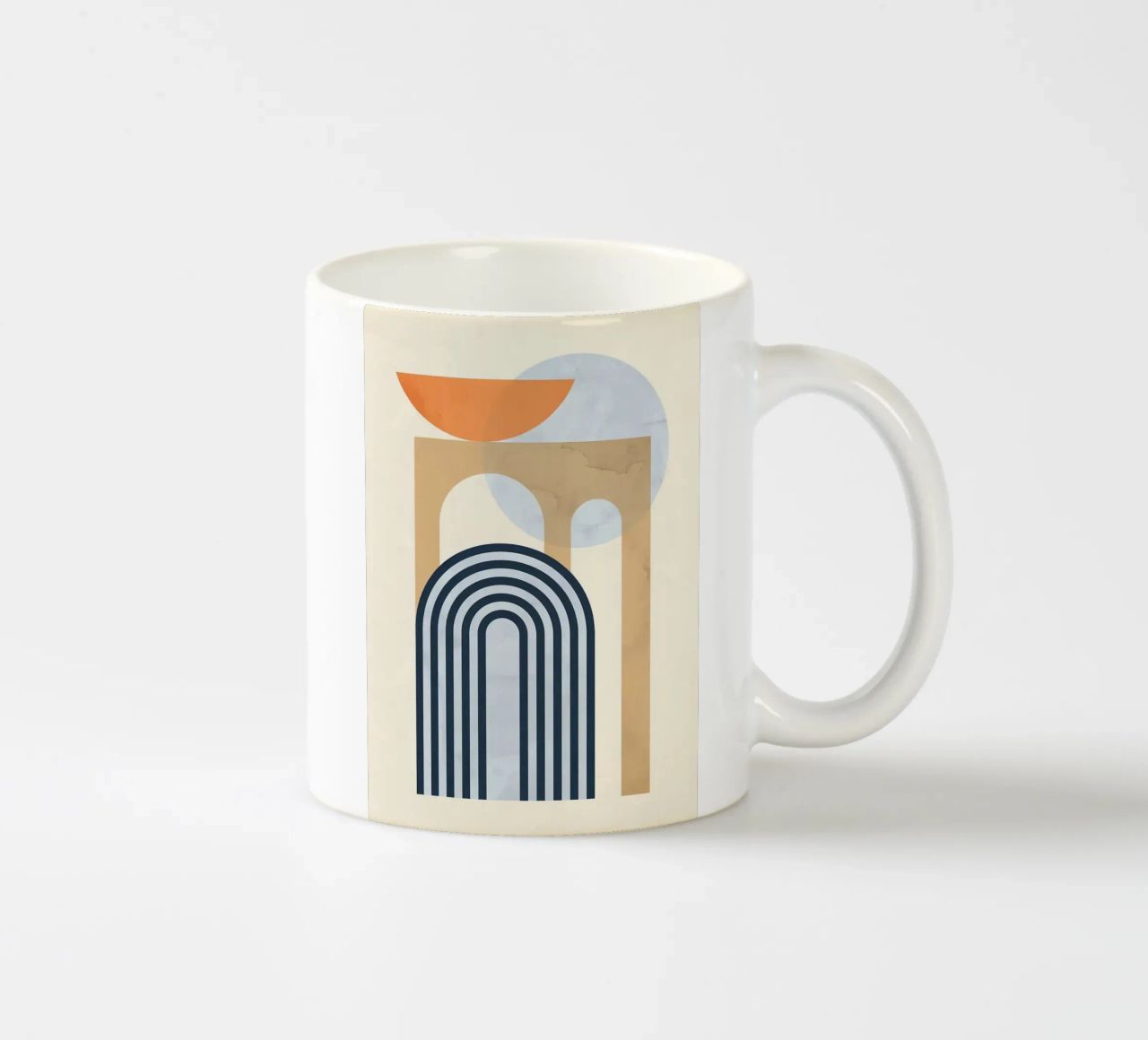 arco cerchio linee curve tazza in ceramica da Matthew W Smith