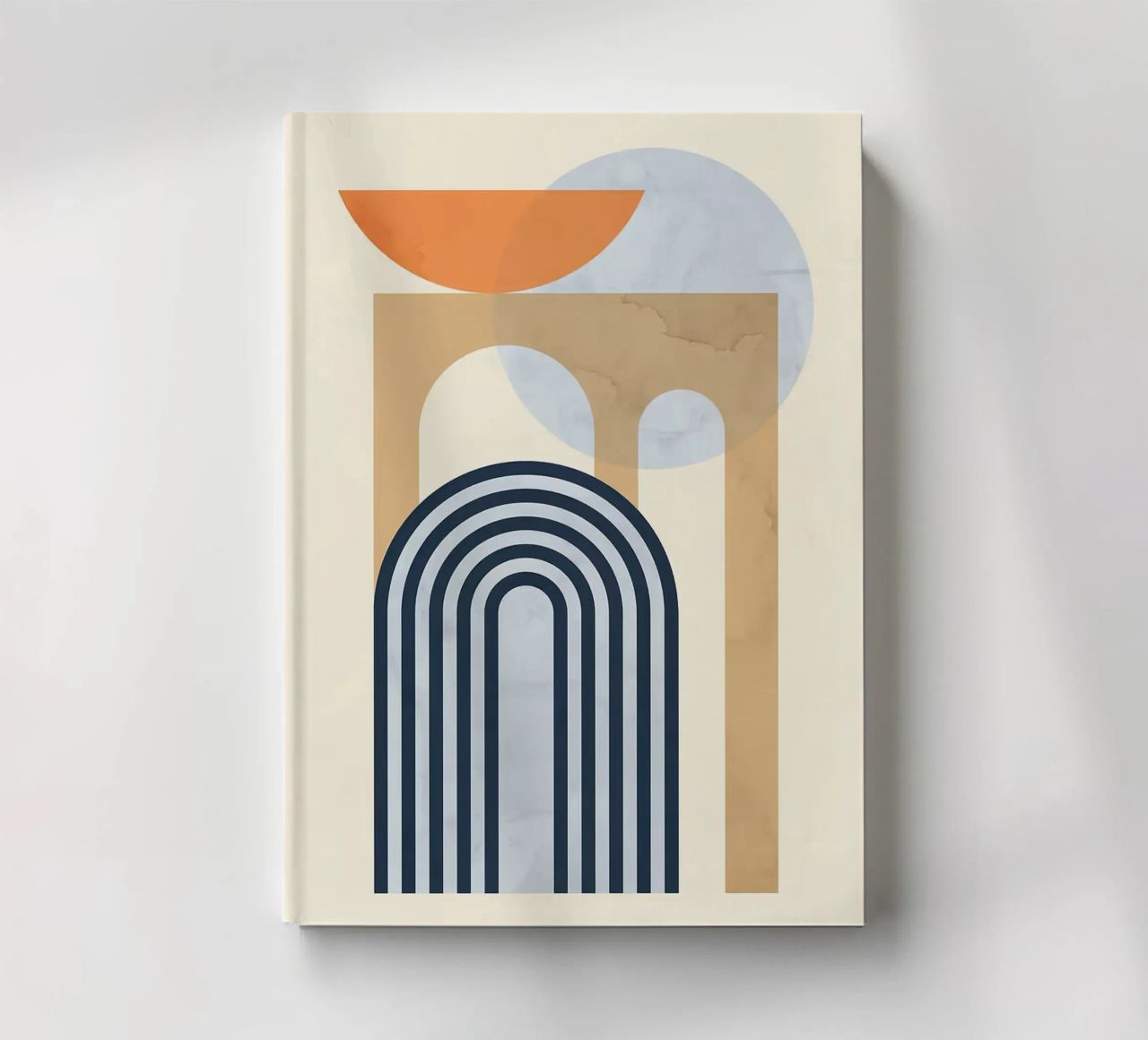 arch circle lines curved notebook by Matthew W Smith