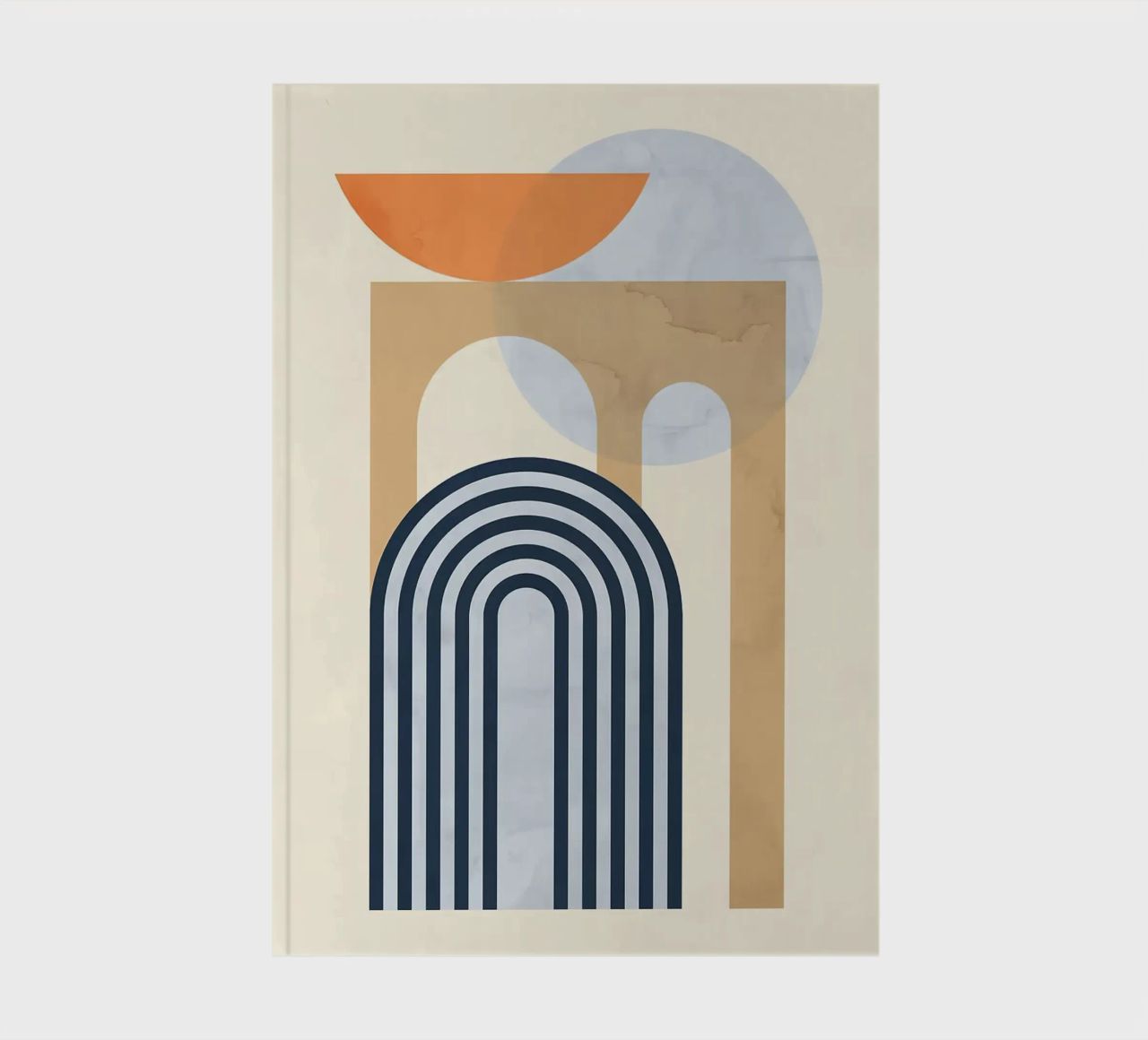 arch circle lines curved notebook by Matthew W Smith