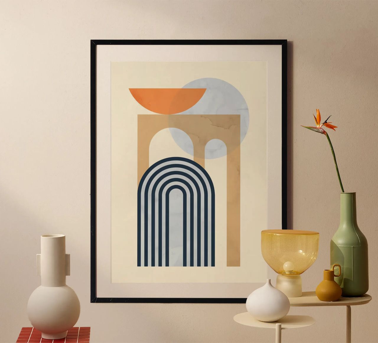 arco círculo líneas curvas poster de Matthew W Smith
