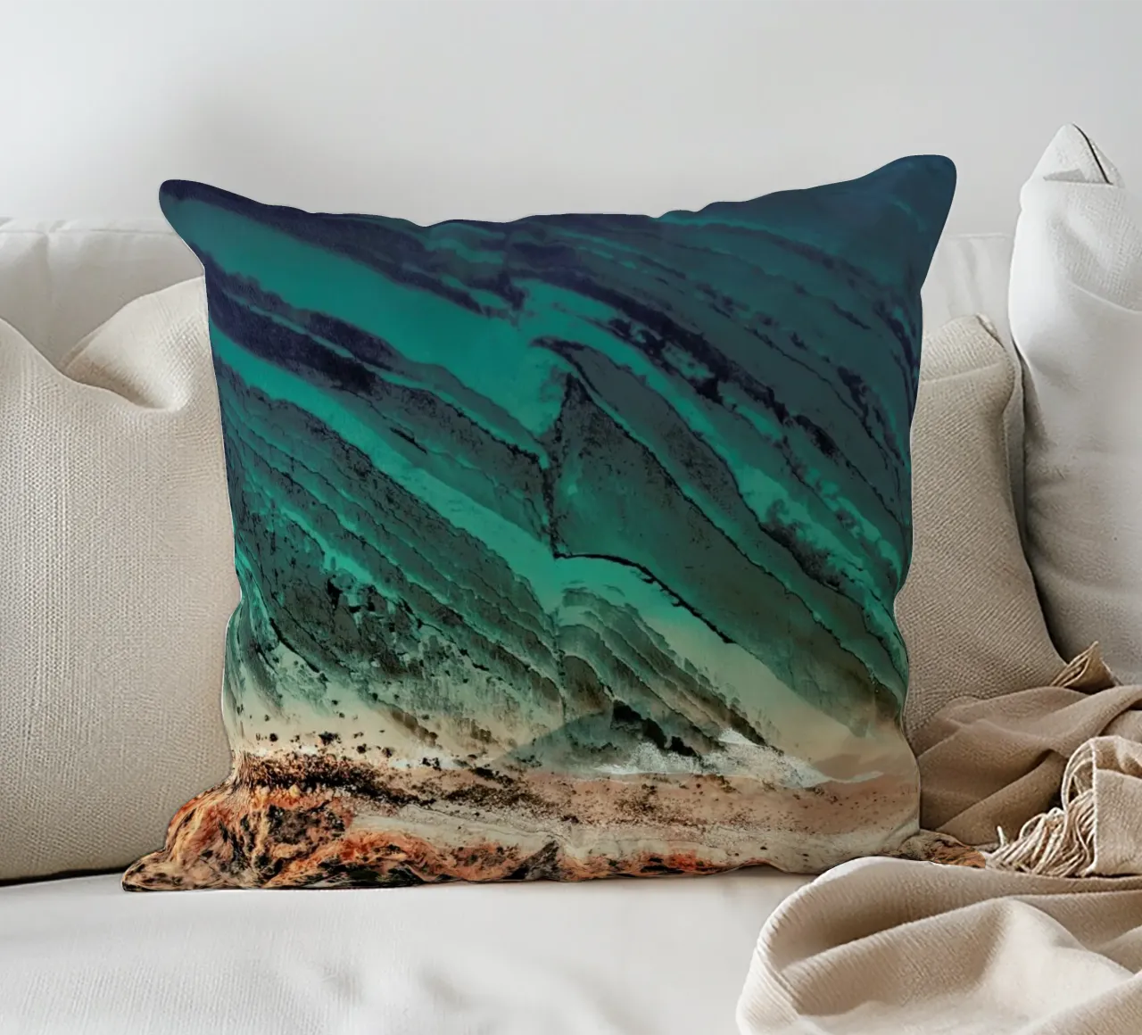 Waves And Water cuscino da Sebastian Hilgetag