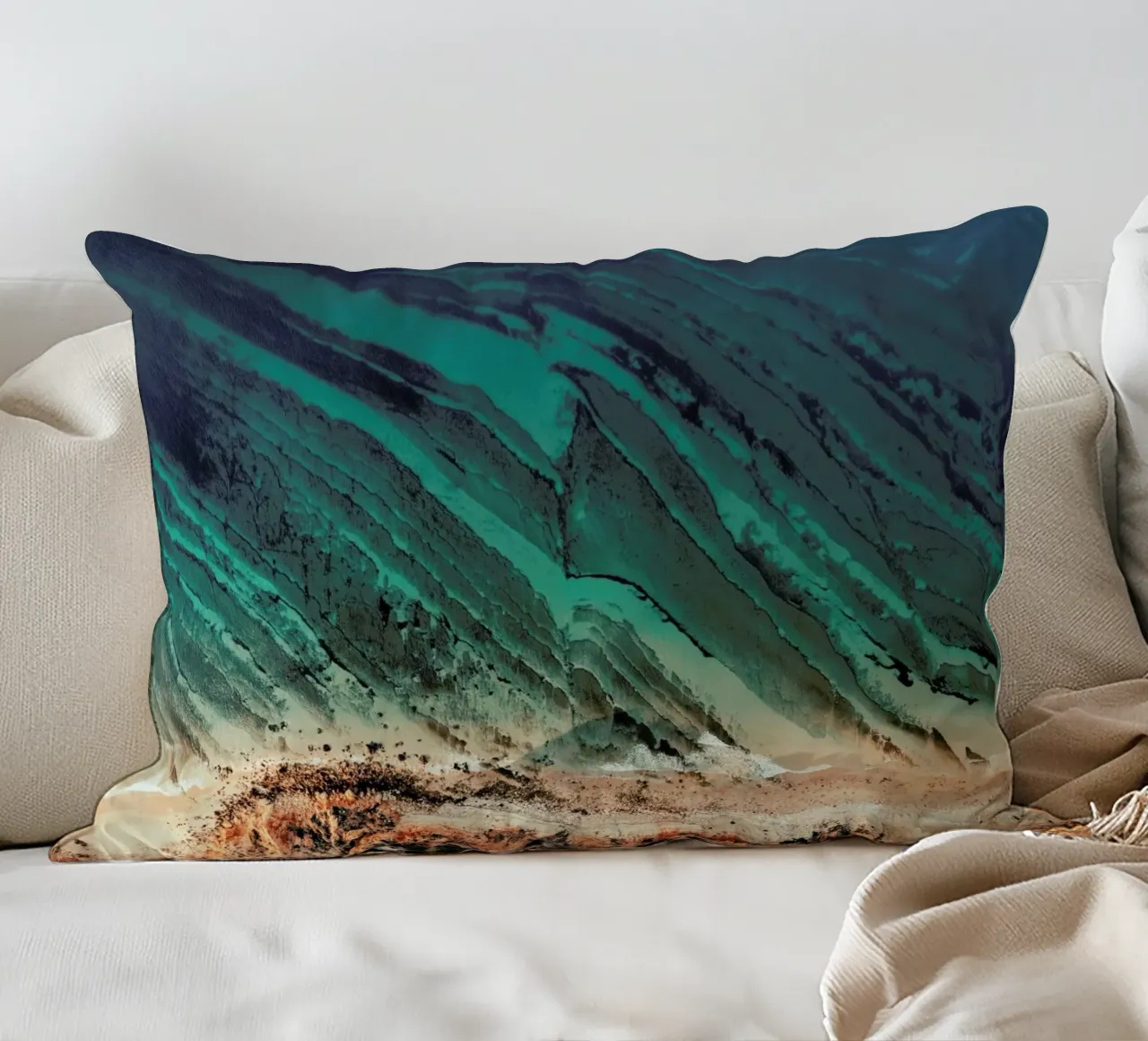 Waves And Water cuscino da Sebastian Hilgetag