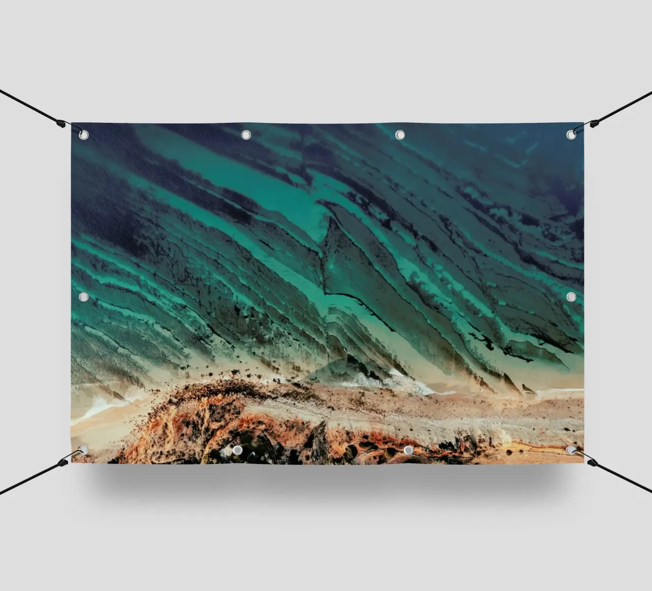 Waves And Water telo in pvc da Sebastian Hilgetag