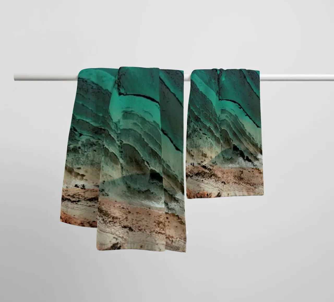 Waves And Water towel by Sebastian Hilgetag