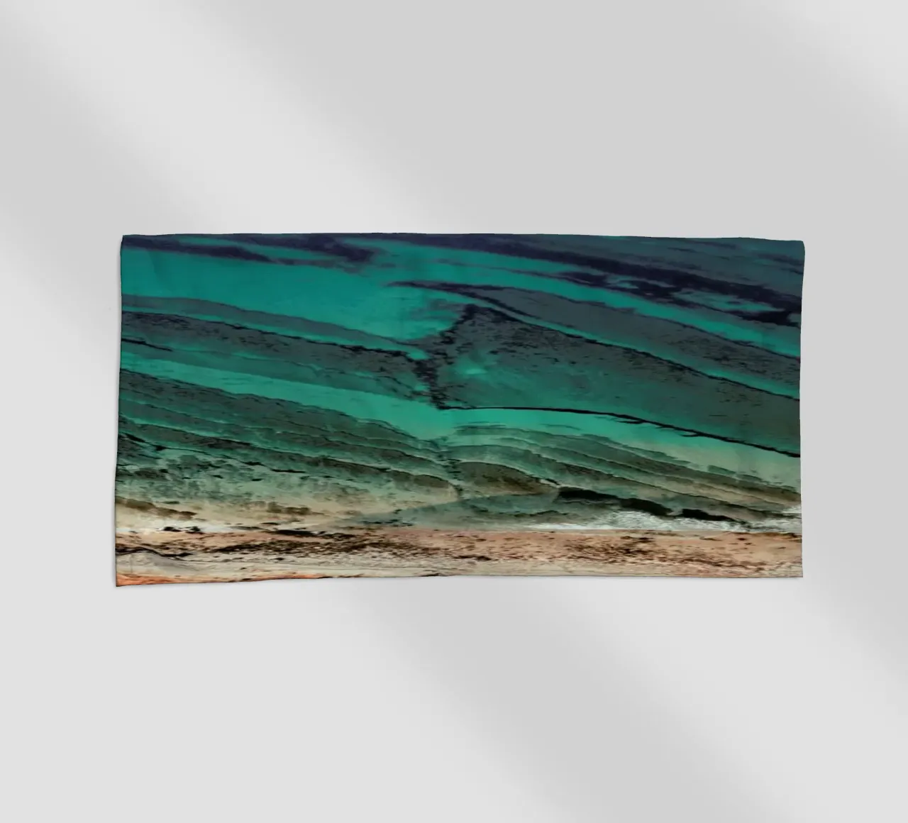 Waves And Water beach towel by Sebastian Hilgetag