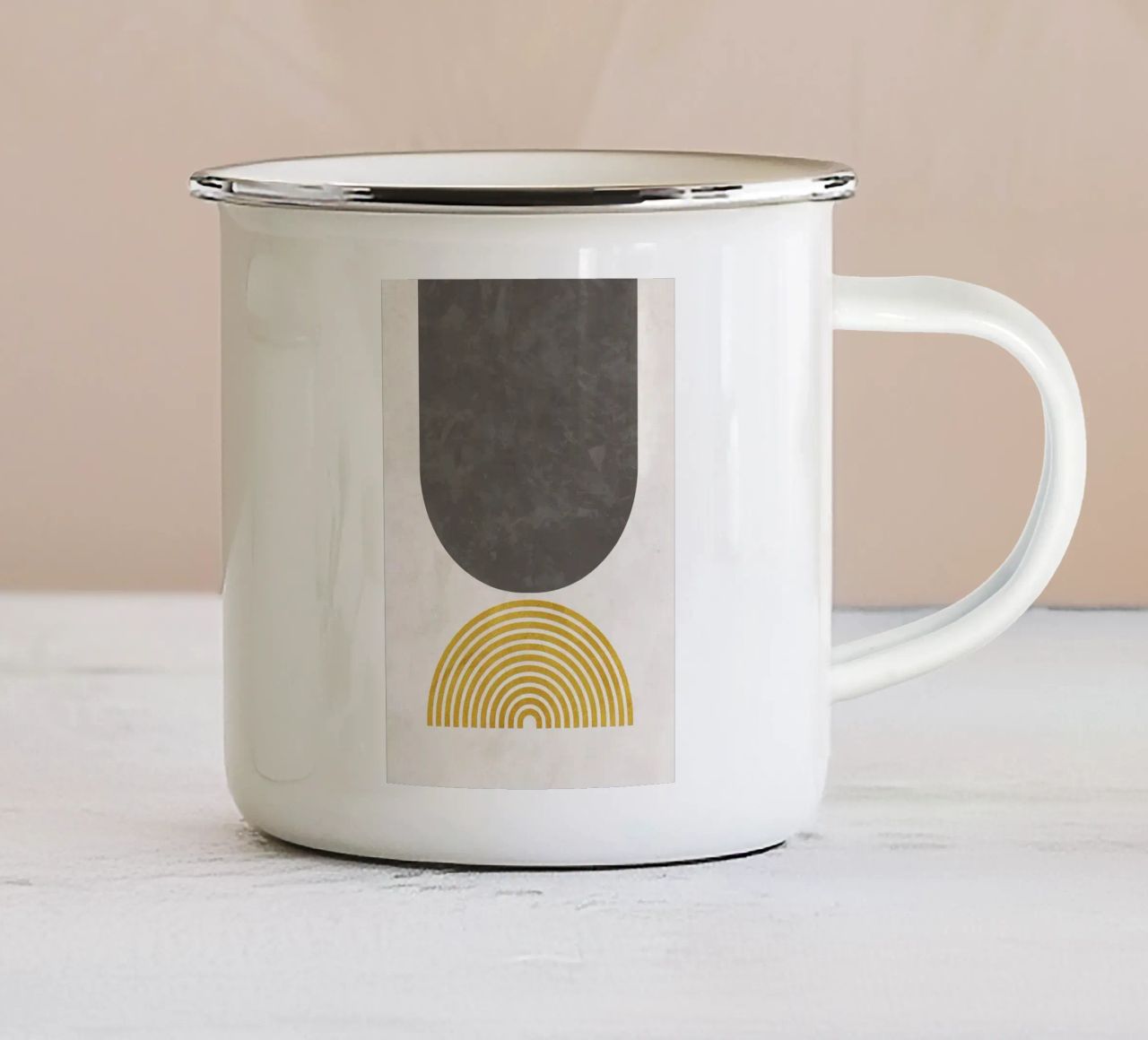 texture per archi a semicerchio tazza in smalto da Matthew W Smith
