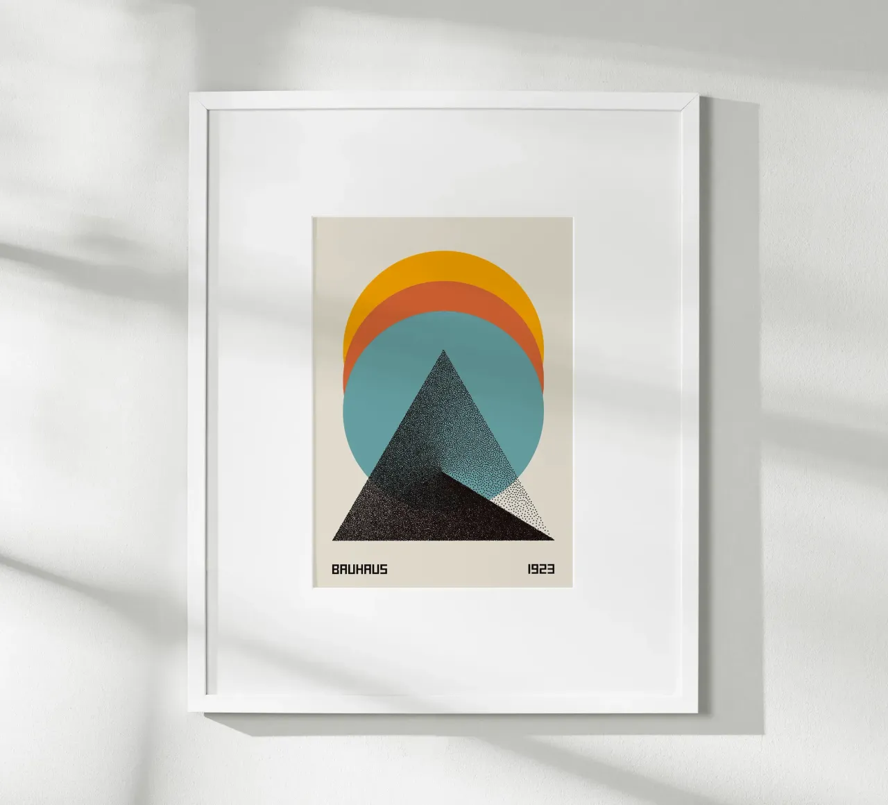 Dreieck Kreis Halbkreis konzentrische Formen Hahnemühle von Matthew W Smith