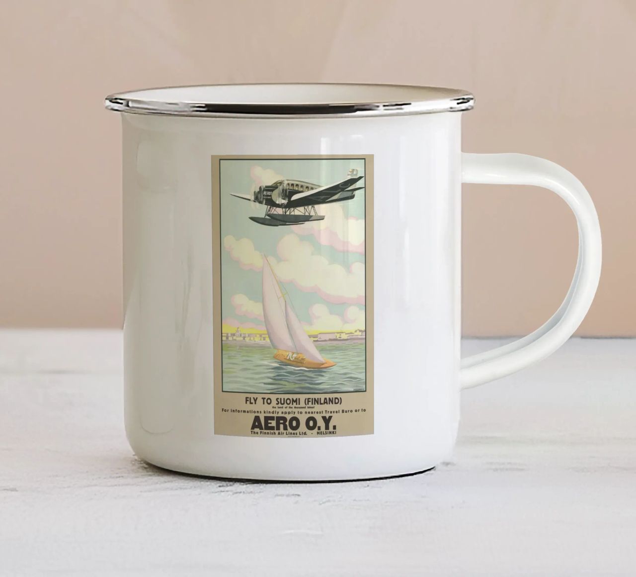Vola in Finlandia tazza in smalto da cooper shop