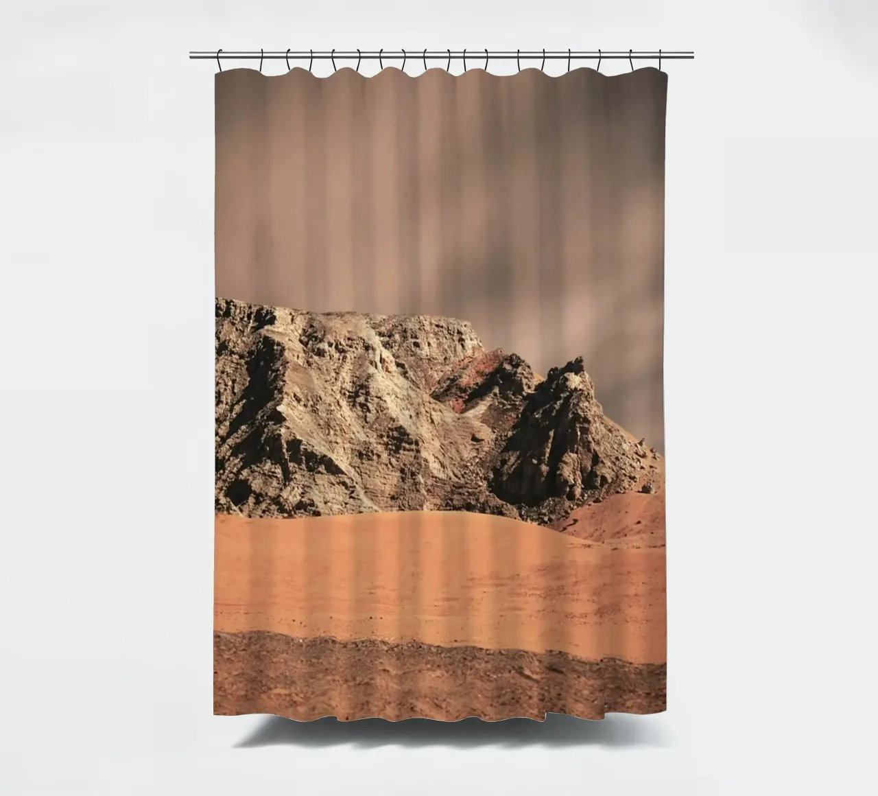 rock formations desert shower curtain by life of sands