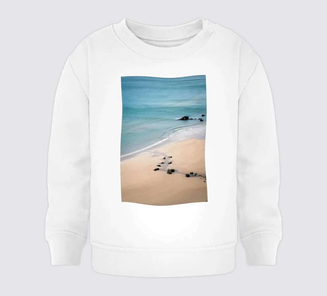 marea in spiaggia felpa neonato da life of sands