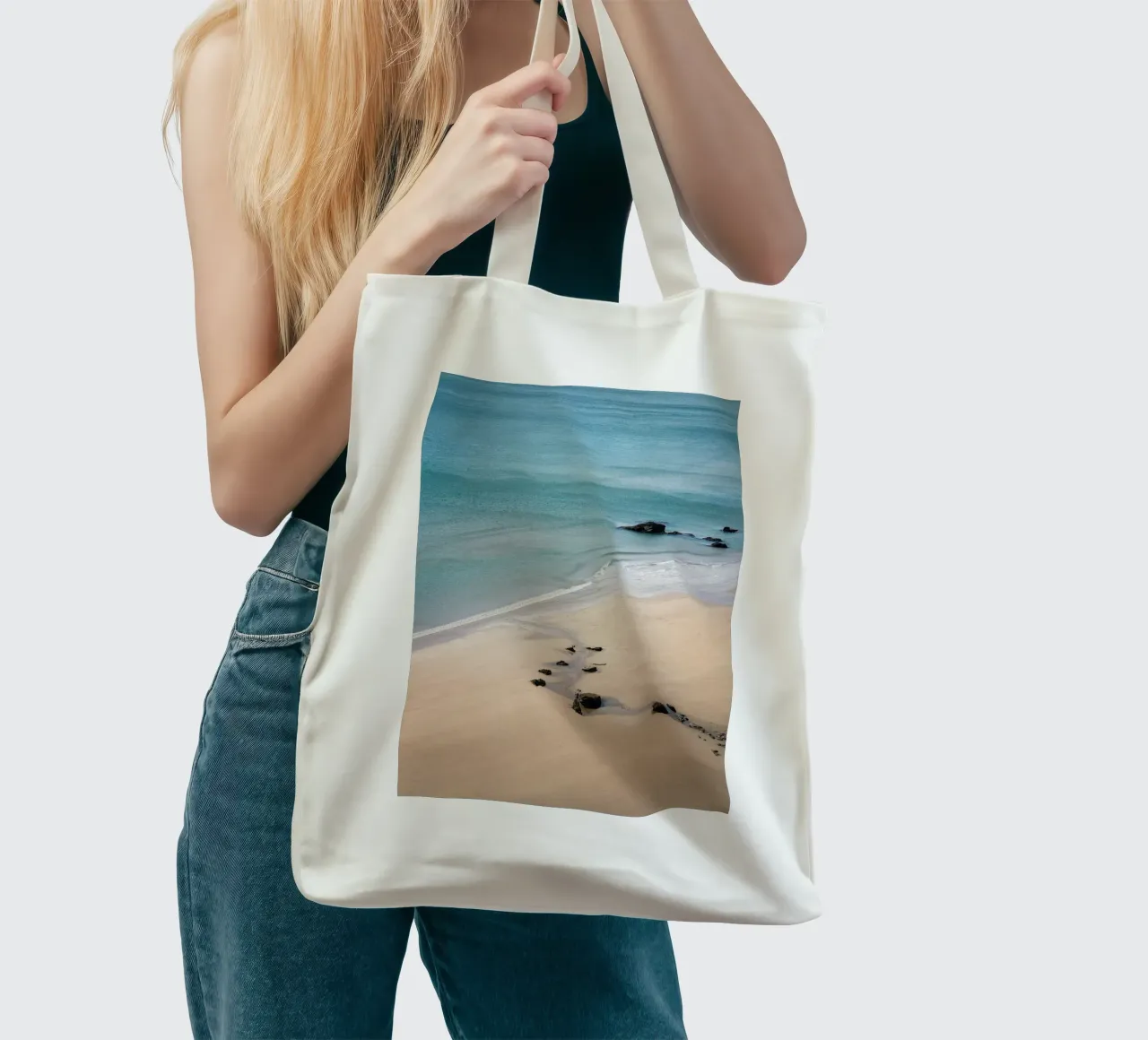marea in spiaggia borsa in juta da life of sands