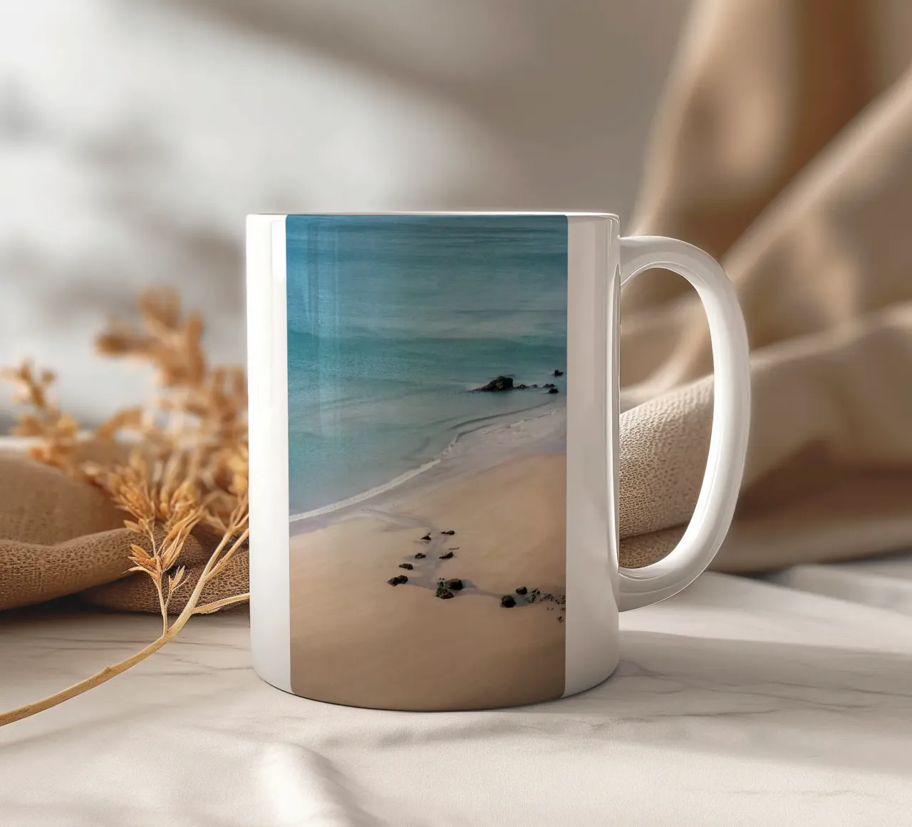 marea in spiaggia tazza in ceramica da life of sands