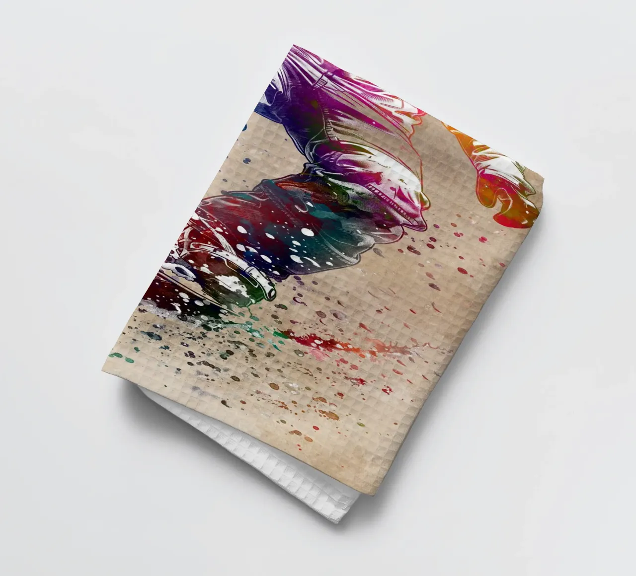 Snowboarder Sport Kunst Geschirrtuch von SPORT