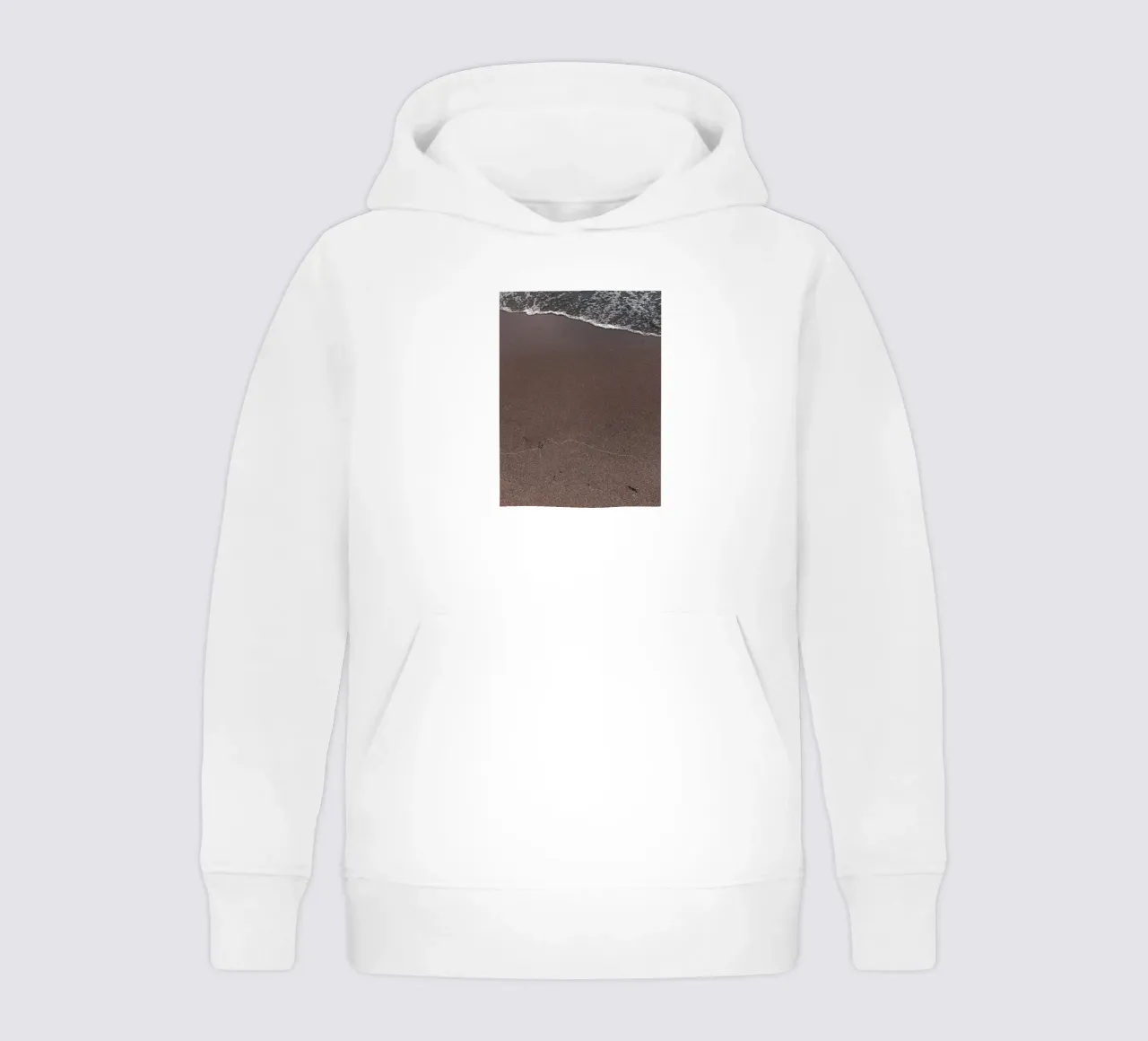 coastline with waves kids hoodie by life of sands