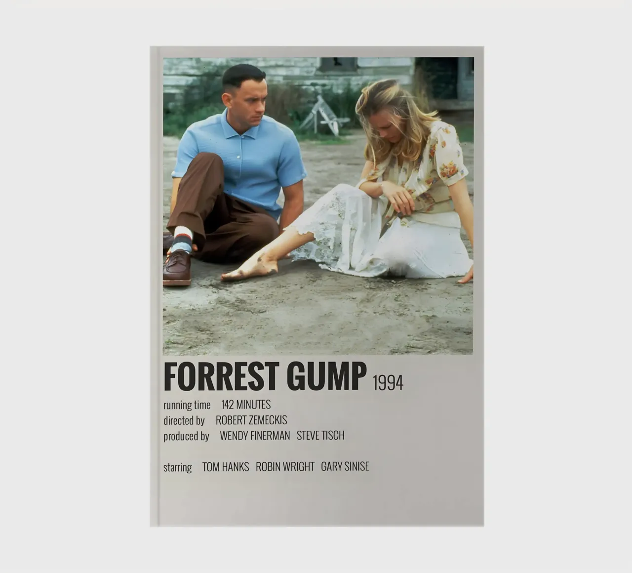 FORREST GUMP 1994 notebook by MVFminimalist