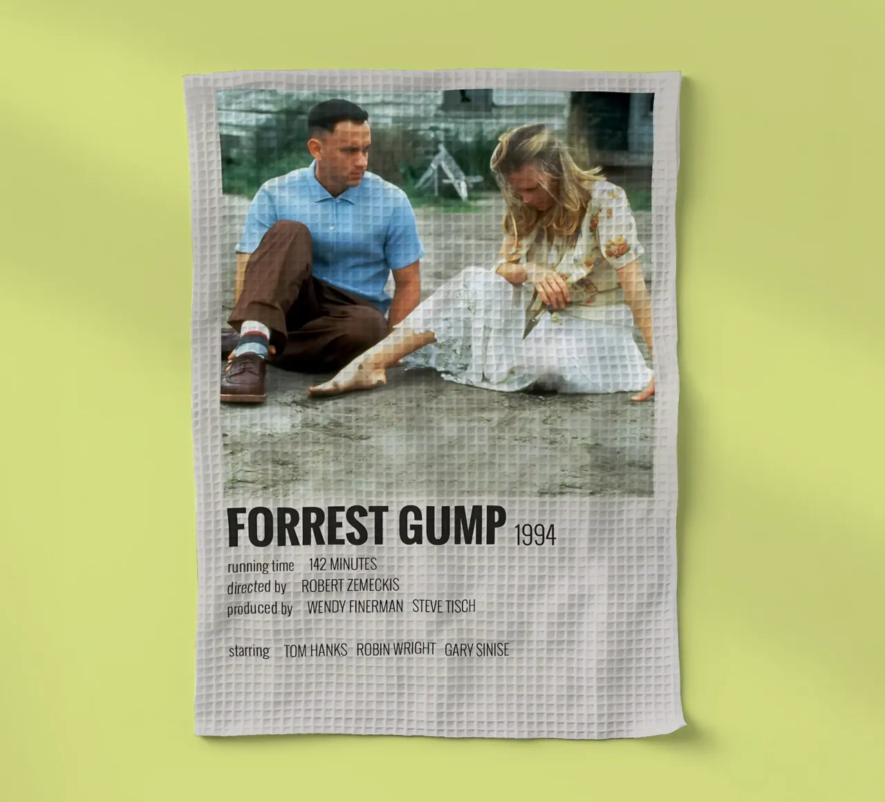 FORREST GUMP 1994 canovaccio da cucina da MVFminimalist