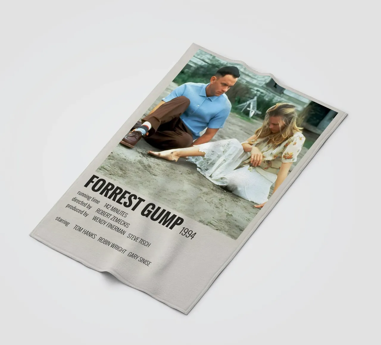 FORREST GUMP 1994 coperta in pile da MVFminimalist