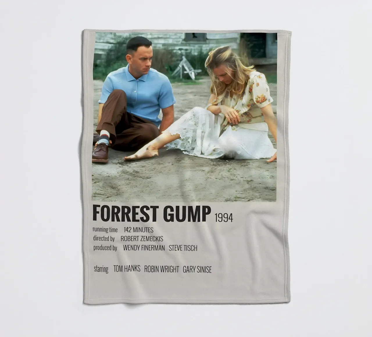 FORREST GUMP 1994 coperta in pile da MVFminimalist
