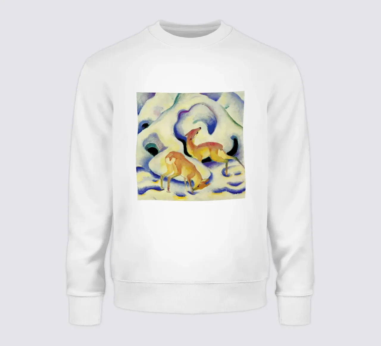 Marc - Deer in the Snow felpa da ARTOTHEK