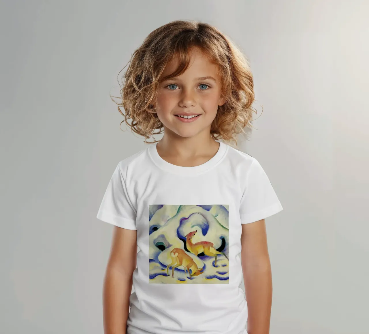 Marc - Deer in the Snow t-shirt bambini da ARTOTHEK
